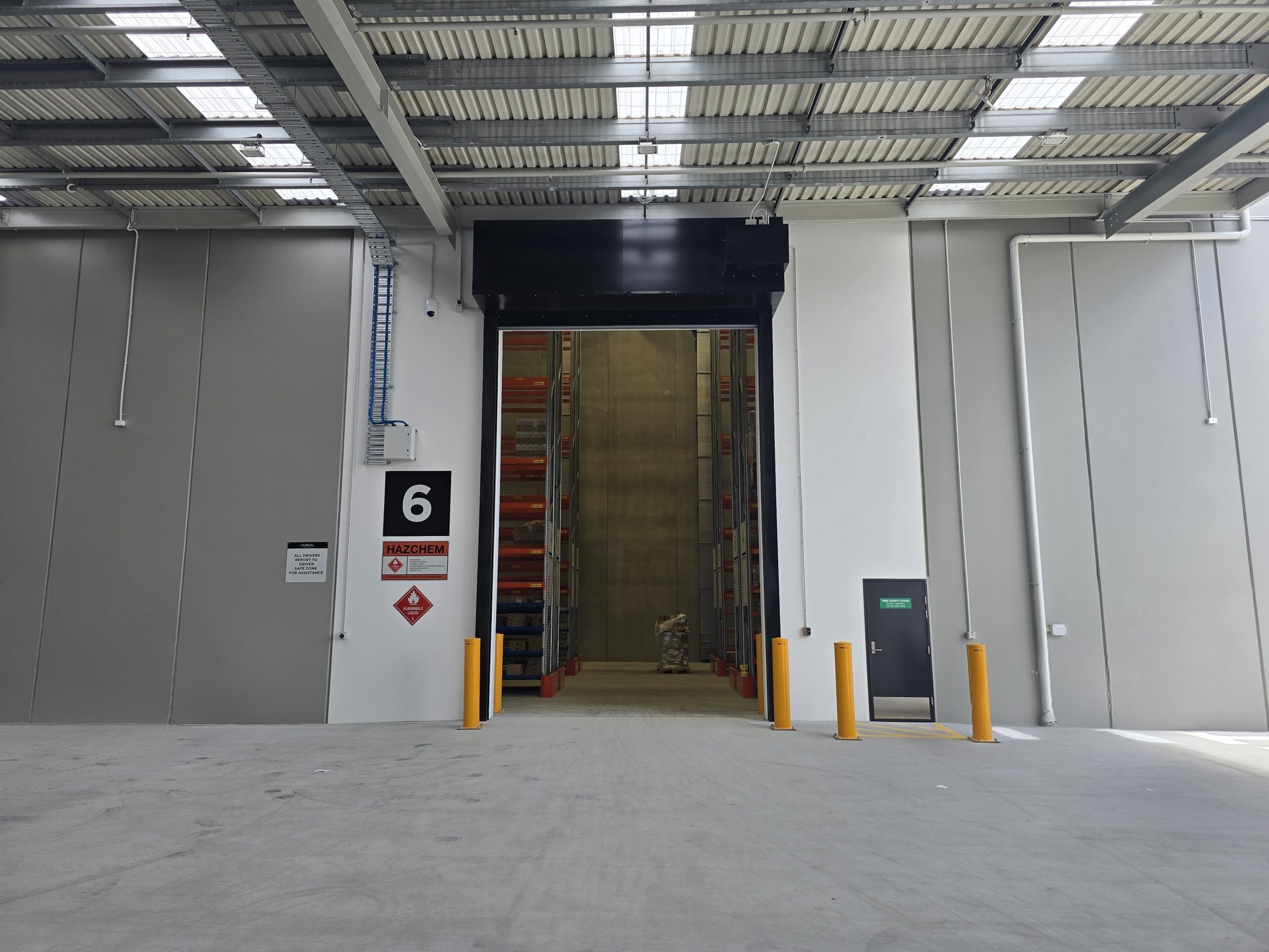 Loreal Dangerous Goods Store, Gliderol Insulated Fire Shutter
