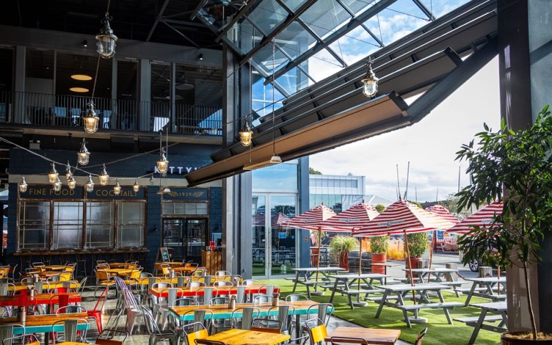 Glazed, Bi-fold Hangar Doors, Hangar Door, little creatures brewery